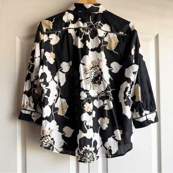 Robert Graham Women’s Shirt Floral Hadley Short Sleeve - Picture 10 of 12